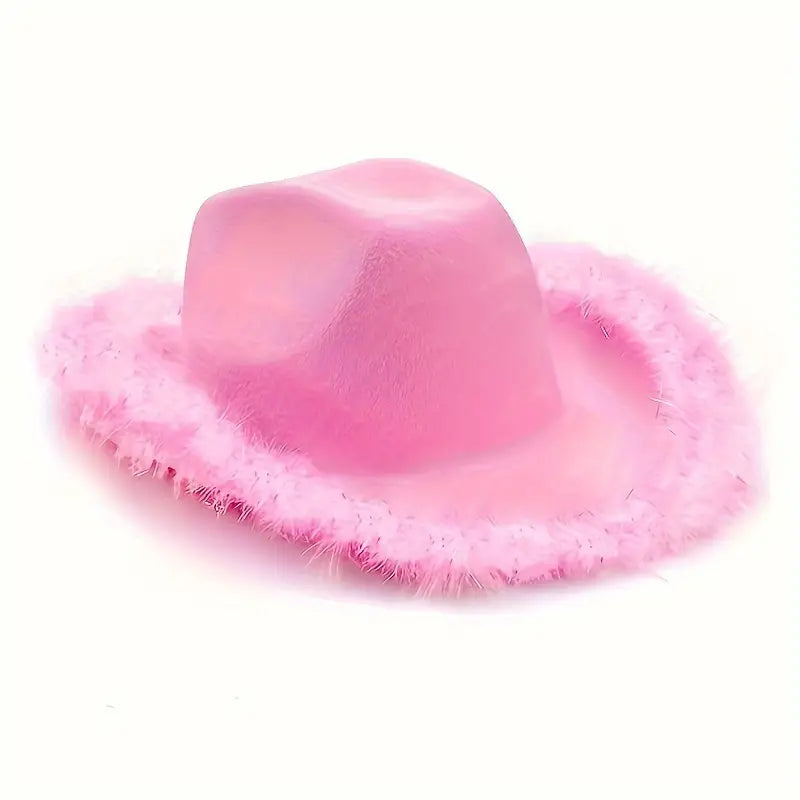Sombrero Cowboy con Plumas
