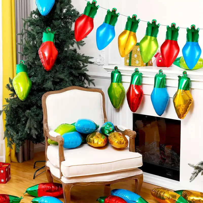 Globo Navidad Bombillas (x1u)