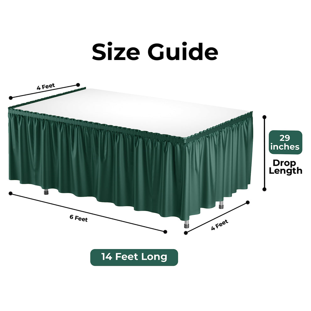 Table Skirt Dark Green (x1u)