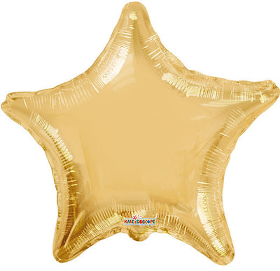 Star Balloon Solid Champagne Gold 18"