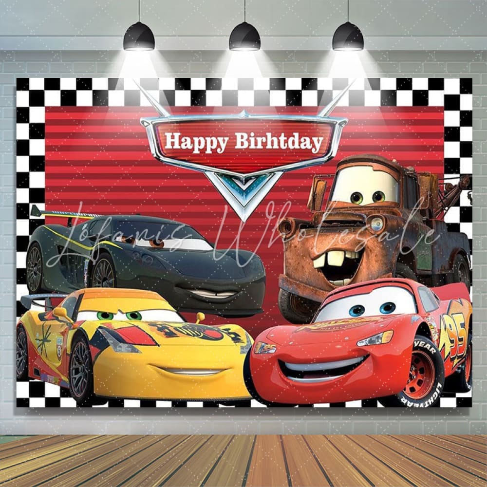 Cars Birthday Backdrop (x1u)