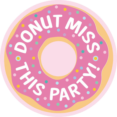 Donut Miss This Party Invitations (x8u)