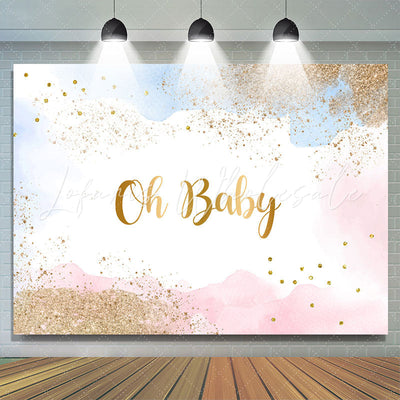 Dream Cloud Oh Baby Gender Reveal Backdrop (x1u)