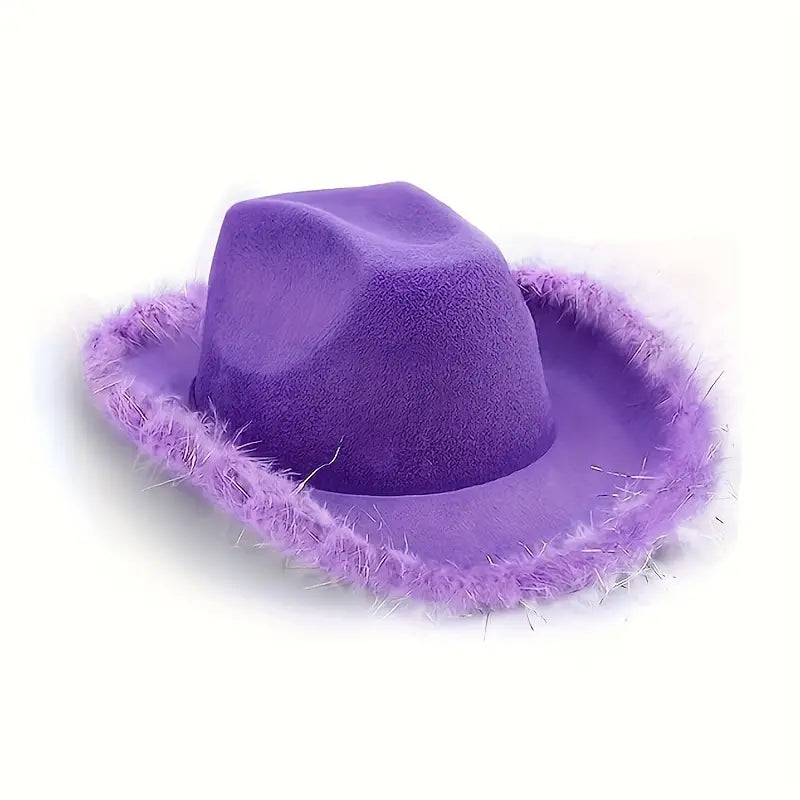 Sombrero Cowboy con Plumas