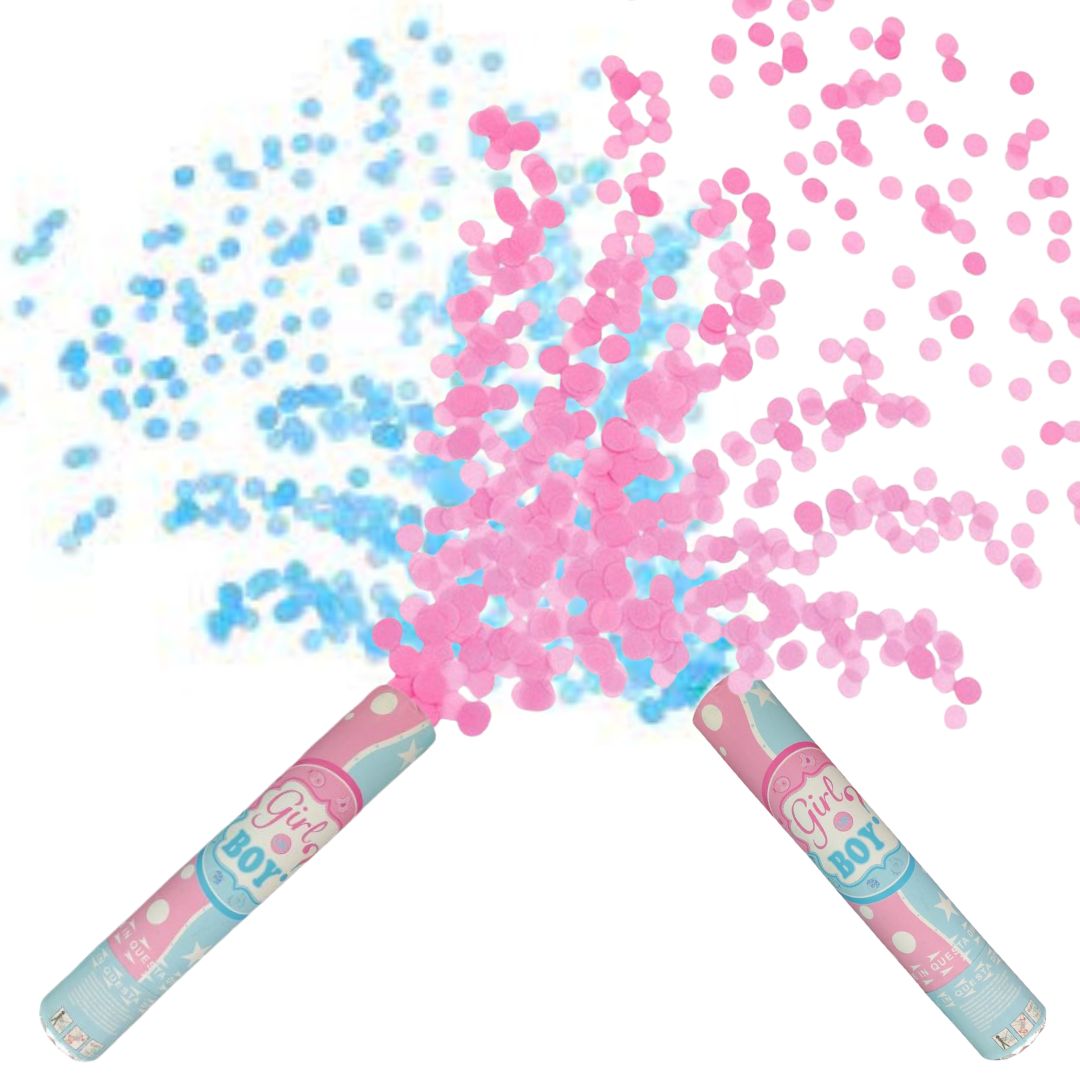Popper Confetti Gender Reveal Rosa (x1u)