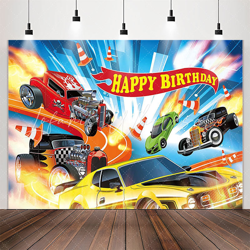 Need for Speed Racing Cars Backdrop
