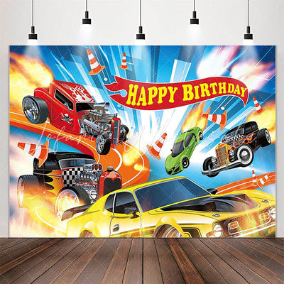 Need for Speed Racing Cars Backdrop