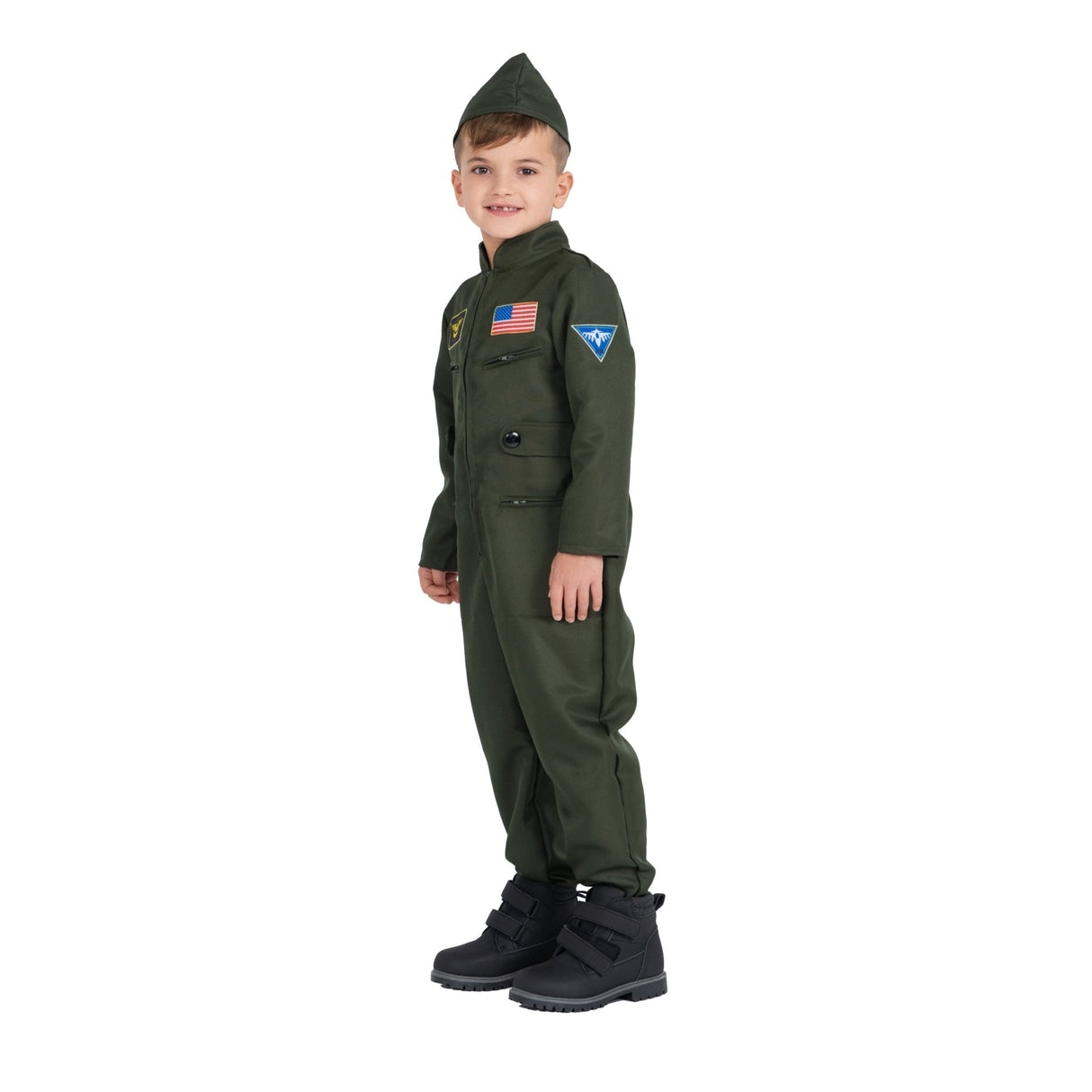 Army Fighter Pilot Uniform Kids Costume