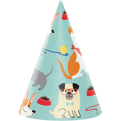 Dog Party Hats (x8u)