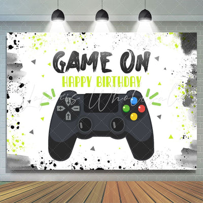 Game On Party Happy Birthday Backdrop (x1u)