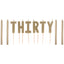 "Thirty" Golden Age Candle (x10u)