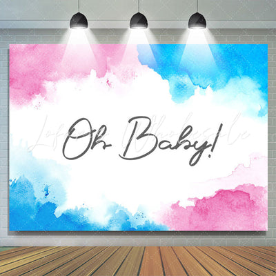 Oh Baby Gender Reveal Baby Shower Backdrop (x1u)