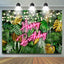 Hawaii Night Happy Birthday Neon Backdrop (x1u)