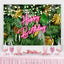 Hawaii Night Happy Birthday Neon Backdrop (x1u)