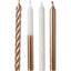 Candles Rose Gold Mix 12ct