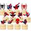 Cupcake Topper Spiderman (x12u)
