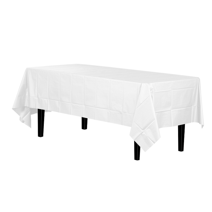 Plastic Table Cover White
