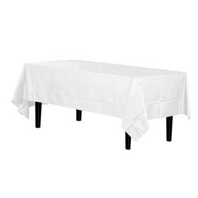 Plastic Table Cover White