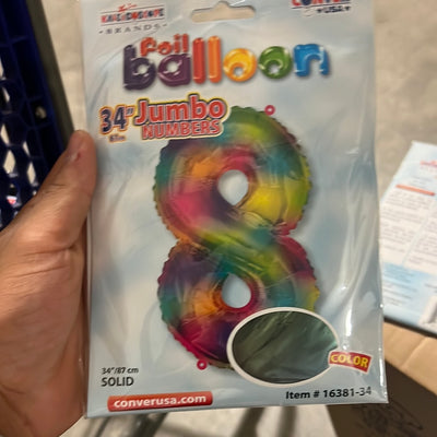 Globo Jumbo “#8” Multicolor