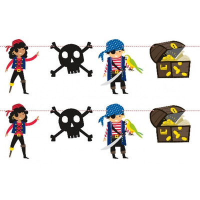 AHOY PIRATE GARLAND BANNER