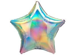 Star Iridiscente Foil Balloon 18"