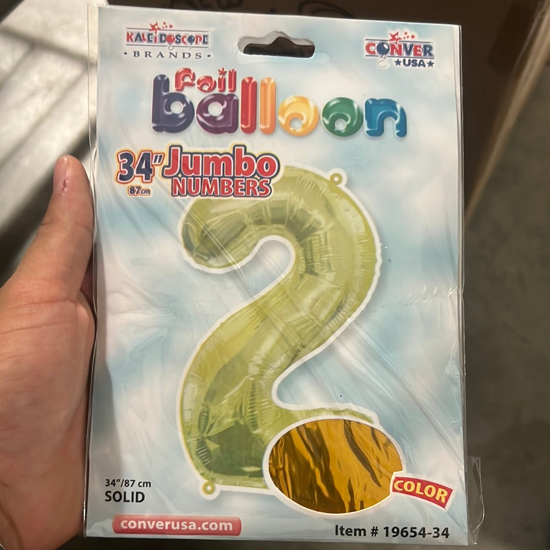 Globo Jumbo “#2” GoldShape