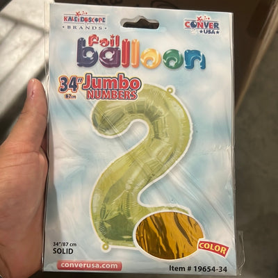 Globo Jumbo “#2” GoldShape