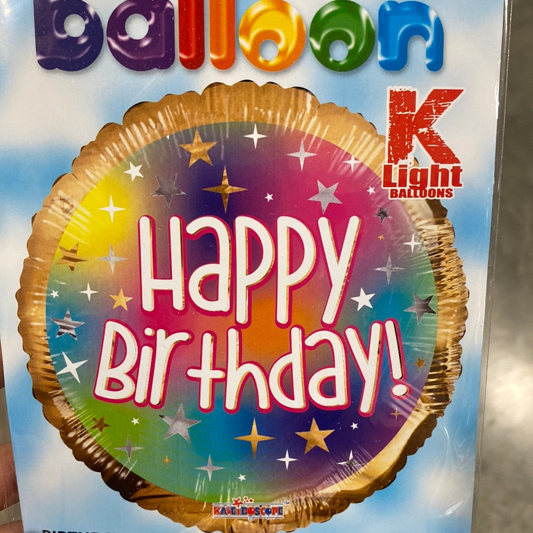 Happy Birthday Gold y Multicolor