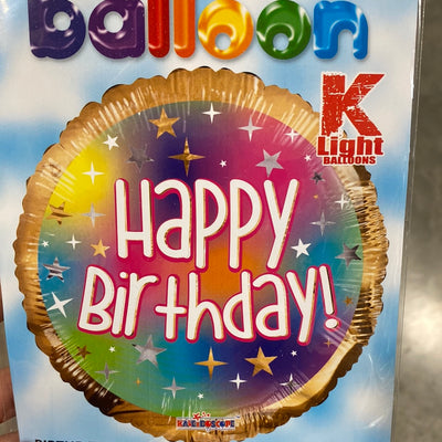 Happy Birthday Gold y Multicolor