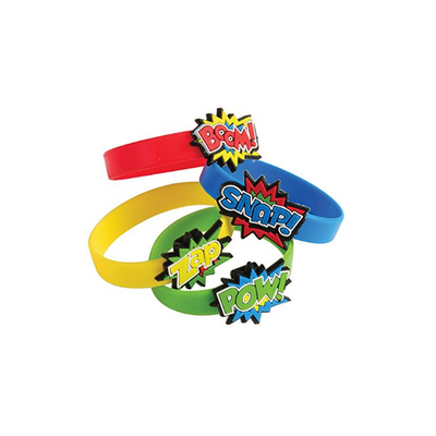 Superhero Rubber Bracelets