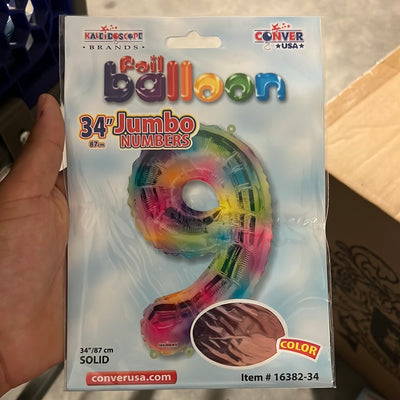 Globo Jumbo “#9” Multicolor