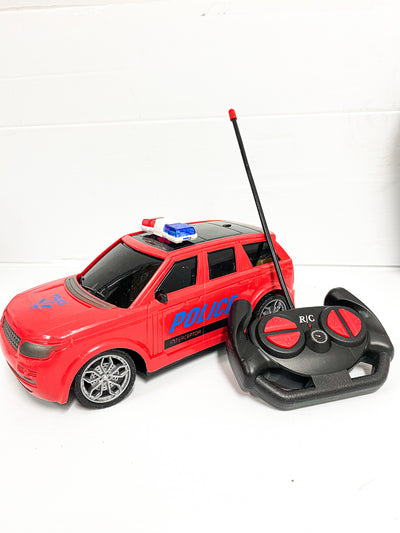 Red Land Rover Police Remote Control