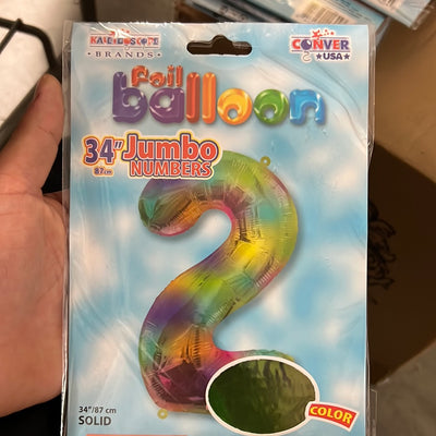 Globo Jumbo “#2” Multicolor