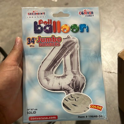 Globo Jumbo “#4” SilverShape