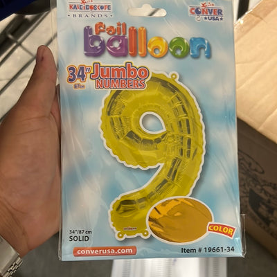 Globo Jumbo “#9” GoldShape