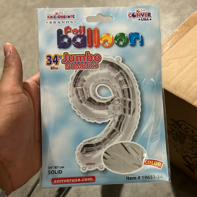 Globo Jumbo “#9” SilverShape