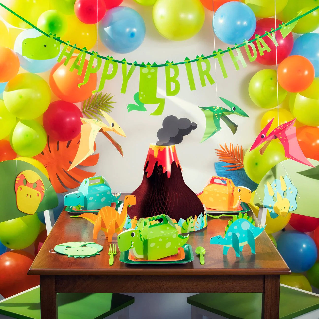 Dino Happy Birthday Banner