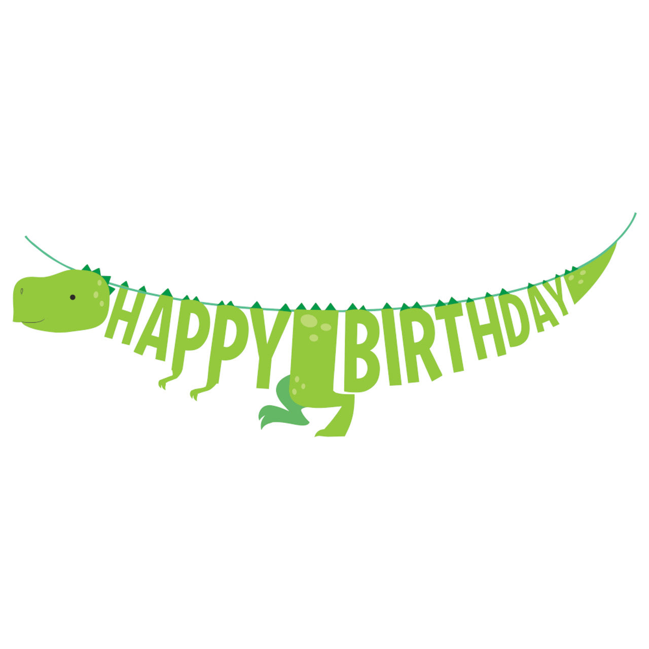 Dino Happy Birthday Banner