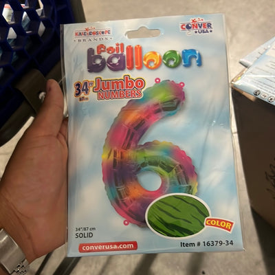 Globo Jumbo “#6” Multicolor