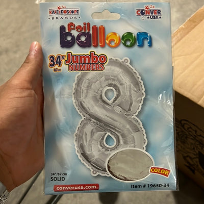 Globo Jumbo “#8” SilverShape