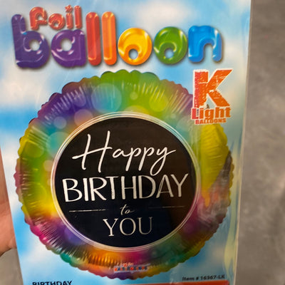 Multicolor happy birthday to you