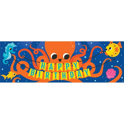 Ocean Banner (x1u) "Happy Birthday"