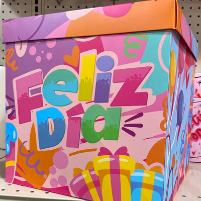 CAJA GRANDE FELIZ DIA REGALOS