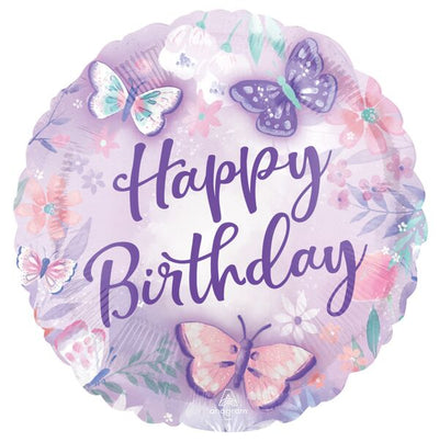 18" FLUTTER HAPPY BIRTHDAY