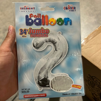 Globo Jumbo “#2” SilverShape