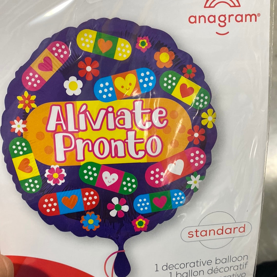 18" Alíviate Pronto Globo Helio