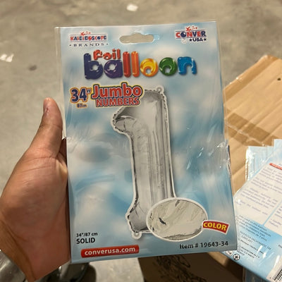 Globo Jumbo “#1” SilverShape