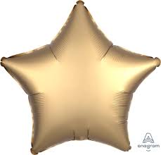 Star Satin Gold Sateen Balloon Foil 18"