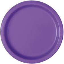Neon Purple 7" Plates 8ct