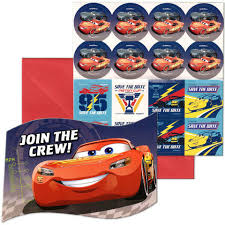 Cars Invitations (x8u)